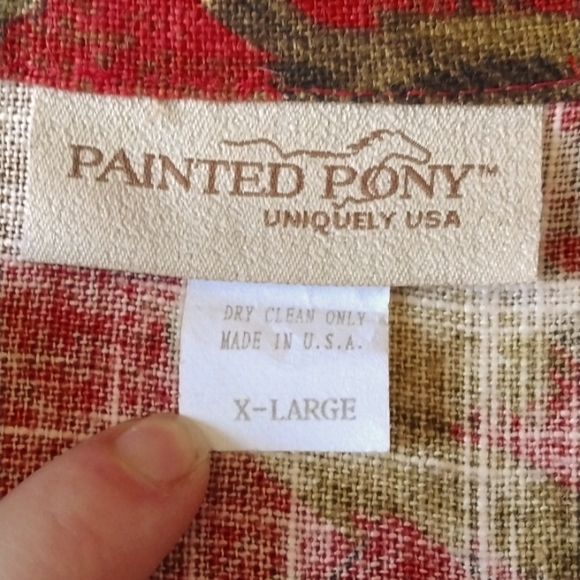 X-large Painted pony linen jacket - Picture 9 of 14